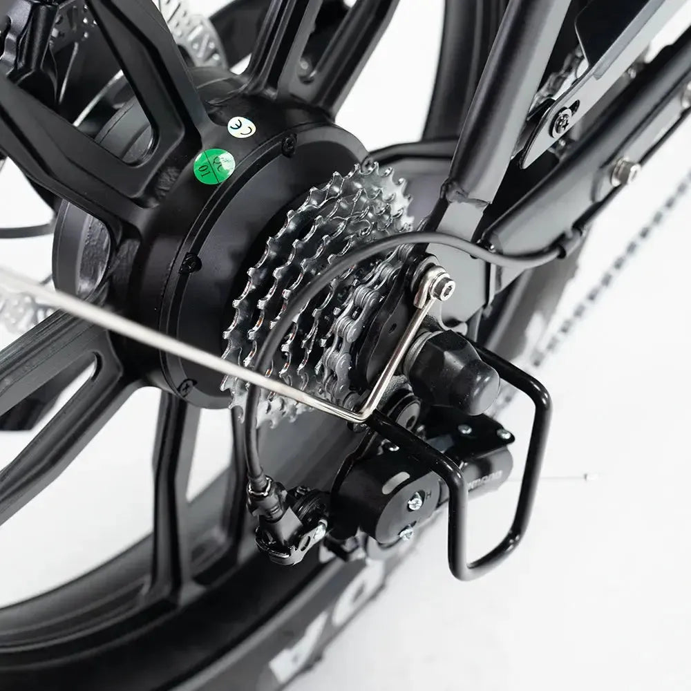 OUXI H9 - FATBIKE - ZWART - BACK TO SCHOOL DEAL