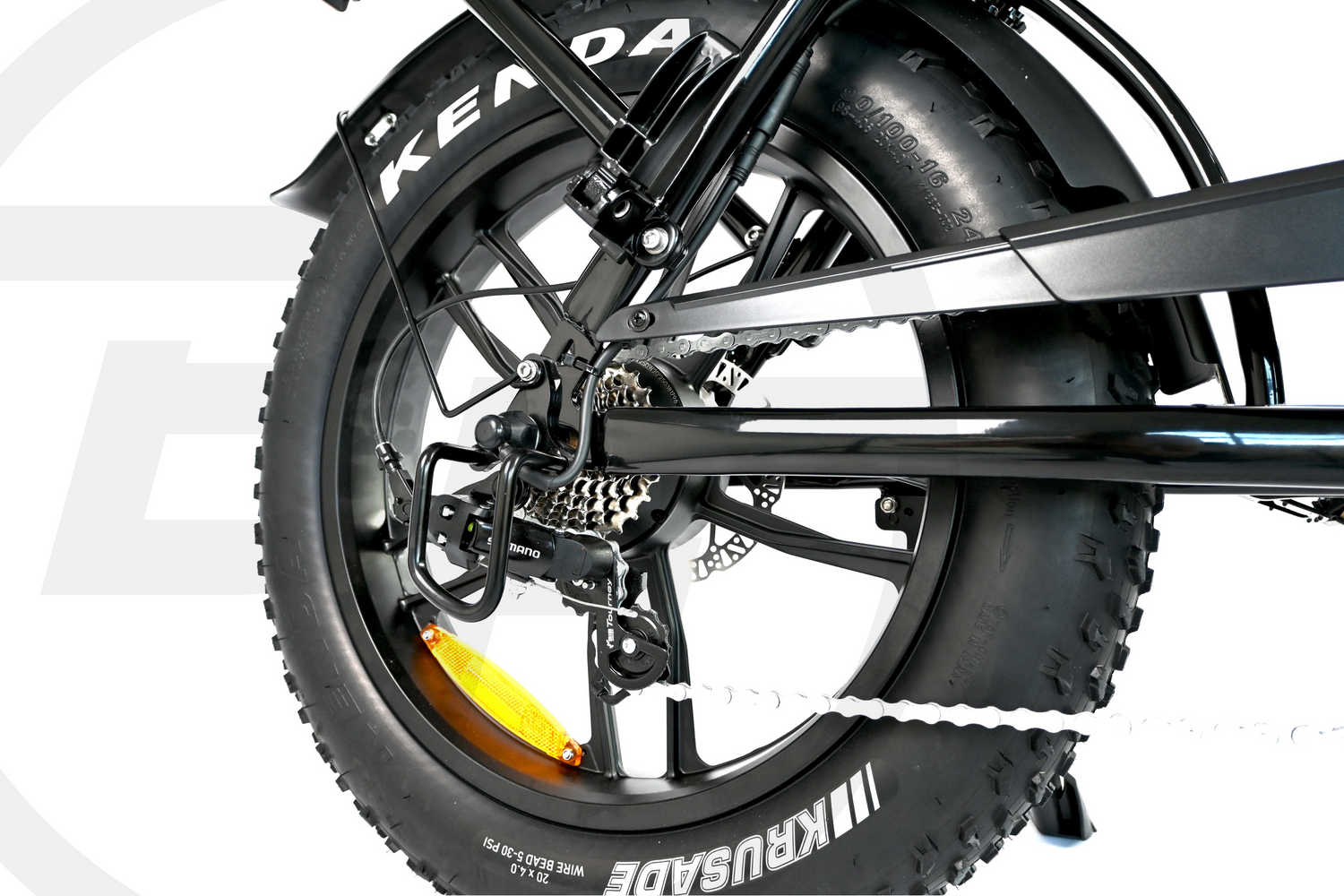 OUXI V8/C80 6.0 2025 - FATBIKE - ZWART